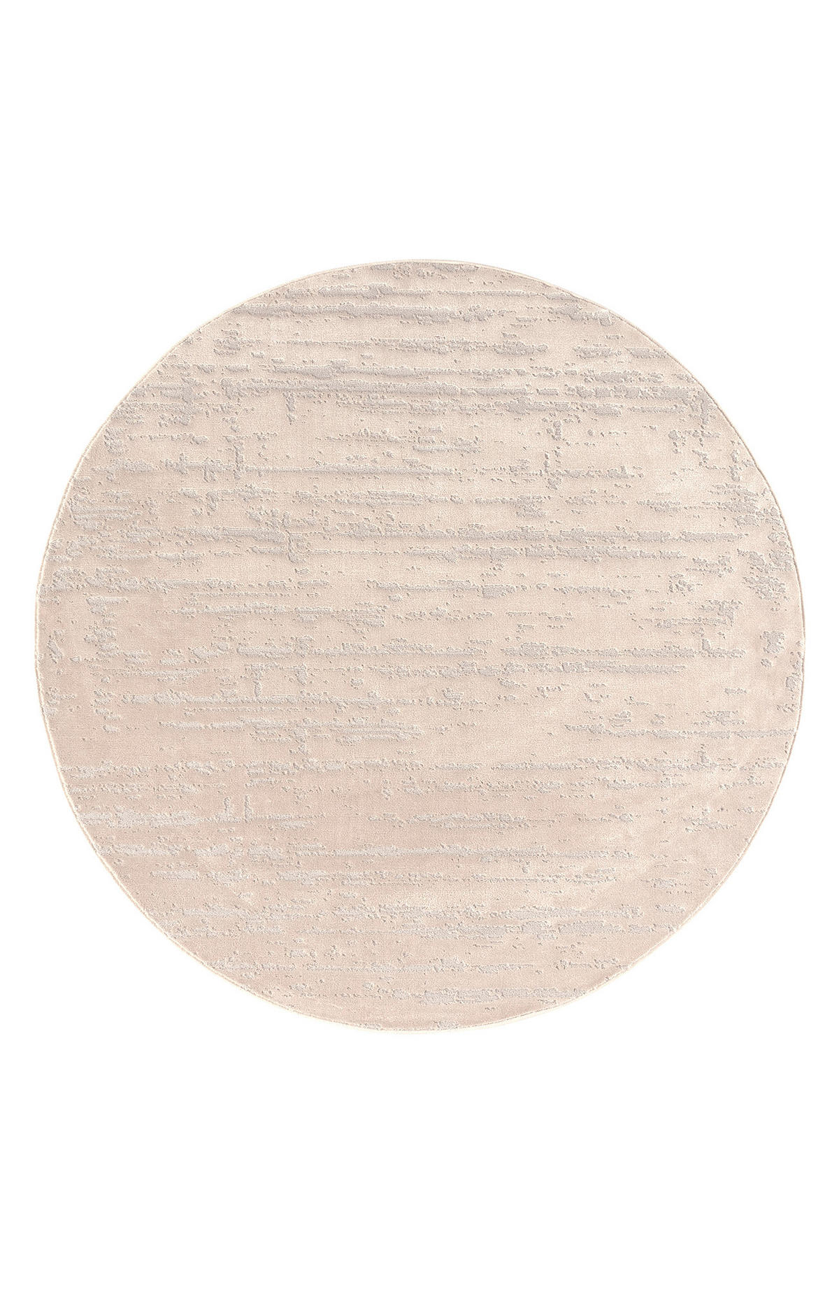 GLANZEFFEKT-TEPPICH Beige  Ø120 cm - Beige, Textil (120/120cm) - Tesso Living
