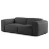 2-SITZER SOFA - Anthrazit/Schwarz, Kunststoff/Textil (220/71/102cm) - home24