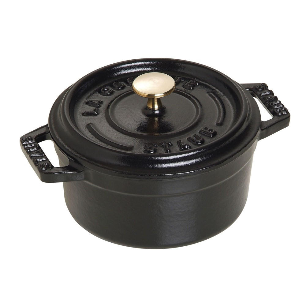 TOPF Schwarz 13/9.9/7 cm 405001010 - Schwarz, Metall (10cm) - Staub