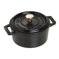 TOPF Schwarz 13/9.9/7 cm 405001010 - Schwarz, Metall (10cm) - Staub