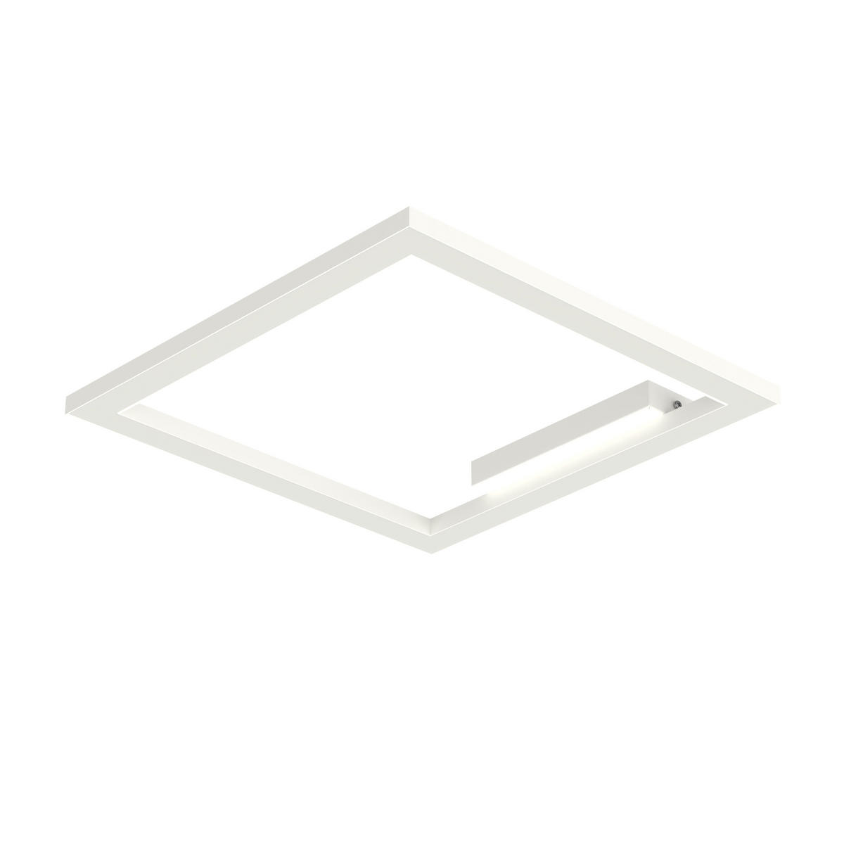 LED-DECKENLEUCHTE - Weiß, Metall (40/40/100cm) - Lumicom
