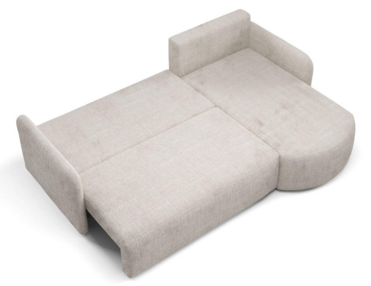ECKSOFA Grau BONO Mit Schlaffunktion Bezogen Mit Cremona Stoff - Grau, Textil (212/160cm) - Sepro Meble