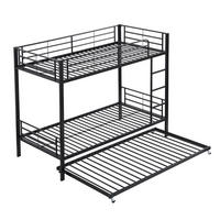 ETAGENBETT 90x200 cm, Hüttenstil mit Rutsche, Dach, Fenster & Gitterstäben, Kiefernholz, natur/weiß - Schwarz, Metall (90.5/200cm)