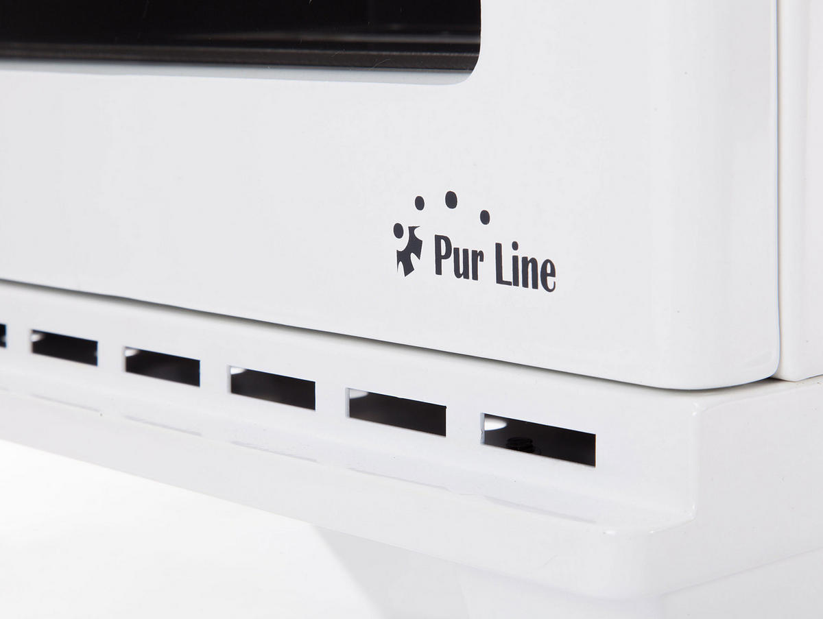 BIOETHANOL-OFEN Weiß inklusive 1 L-Tank und 2.5 kW Leistung - Weiß, Metall (40/50/27cm) - Purline