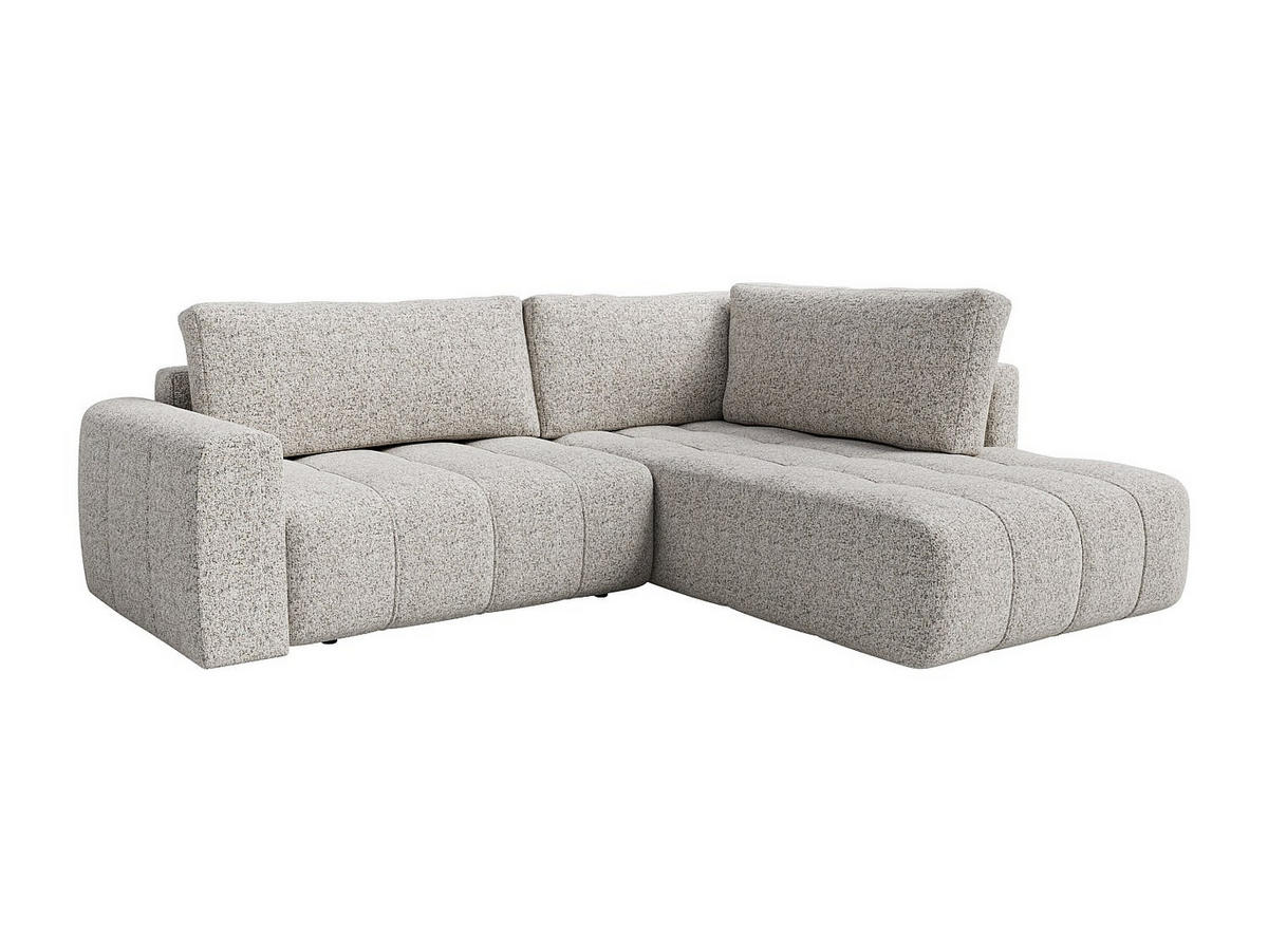 SOFA - 5 Personen - stoff - grau Loriona - Grau, Kunststoff/Textil (275/90/205cm) - Vente-Unique