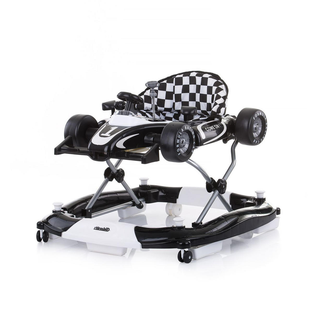 LAUFHILFE 4 in 1 Racer schwarz verstellbar, Wippe, Activitycenter - Schwarz, Kunststoff (67/55/70cm) - Chipolino