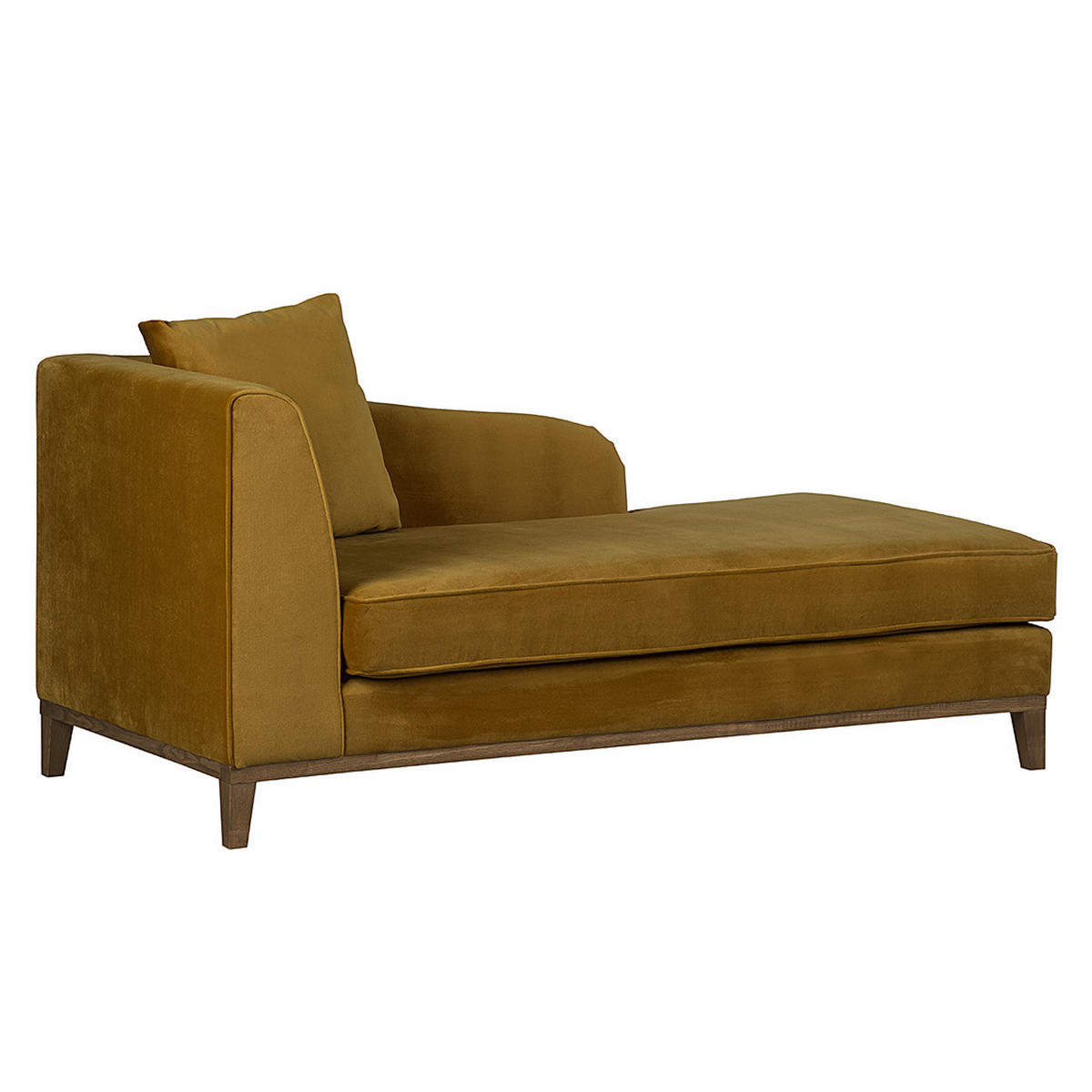 RECAMIERE - Gelb, Eichenholz/Textil (165/77/82cm) - home24