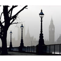 FOTOTAPETE London 375 x 270 cm - Schwarz, Papier (375/270cm) - Sanders & Sanders