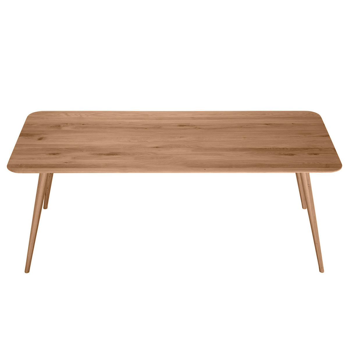 ESSTISCH - Massivholz - Eichefarben, Holz (90/200/75cm) - home24
