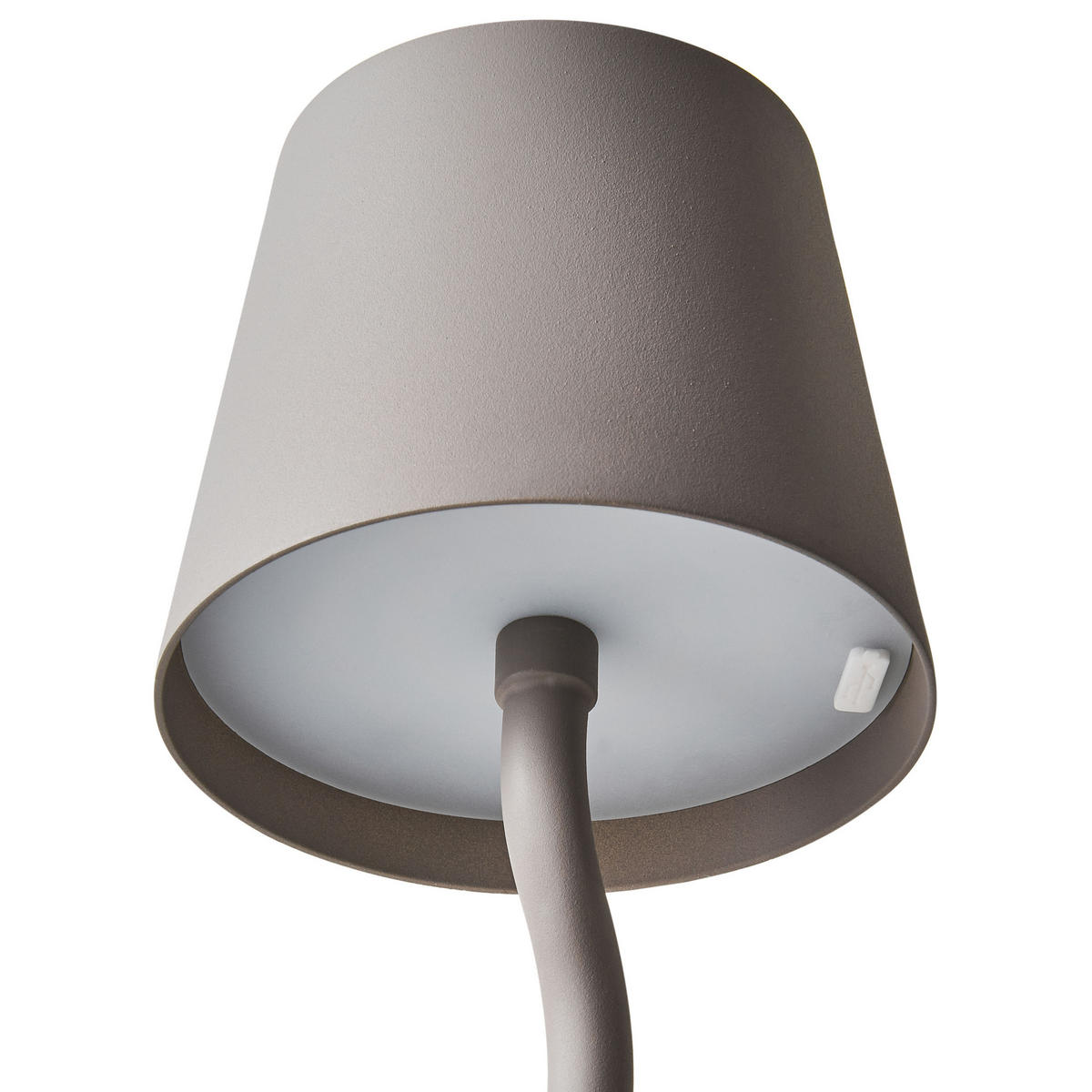 LED-TISCHLEUCHTE Beige Vouga - Beige, Metall (10/10/39cm) - Beliani