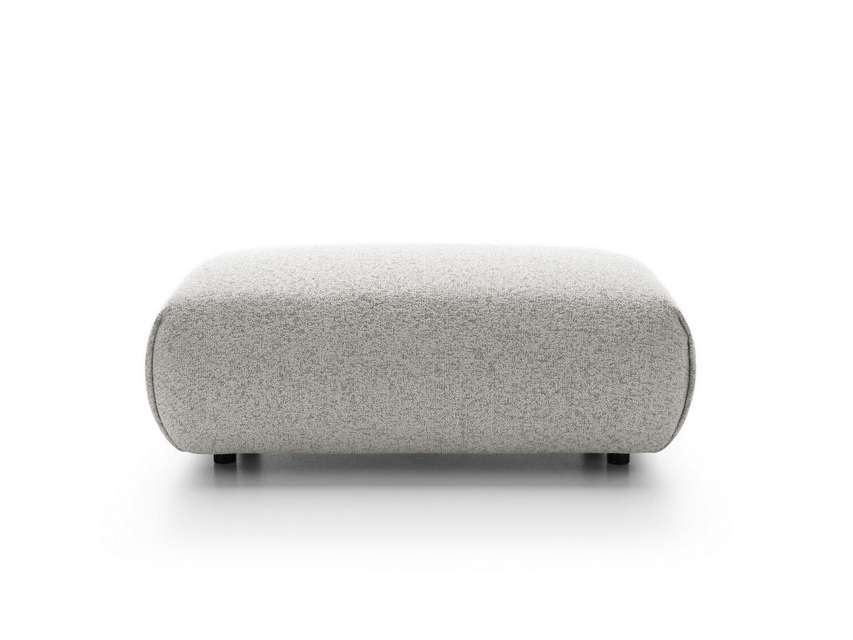 MASSENO Sitzhocker ZEST, Modern Polsterhocker, Fußhocker Grau - Grau, Holzwerkstoff/Kunststoff (70/42/113cm) - MASSENO