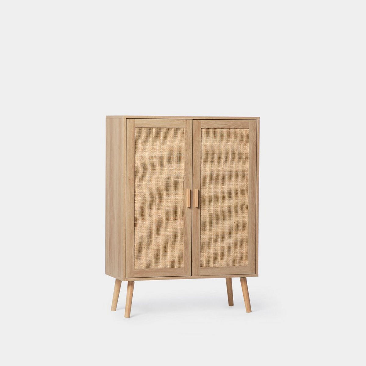 VITRINENSCHRANK DOPPELTER Tahiti Natürlich 80 cm x 110 cm - Naturfarben, Holzwerkstoff (80/110/34cm)