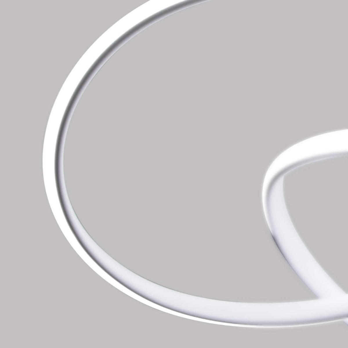 HÄNGELEUCHTE Zephyr 53/53/16 cm - Weiß, Metall (53/53/16cm) - Nettlife