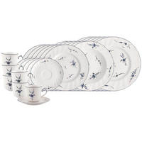KOMBISERVICE Vieux Luxembourg weiß-blau 30er Set - Blau/Weiß, Keramik (2/2/2cm) - Villeroy & Boch
