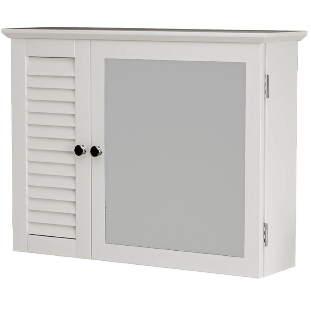 BADEZIMMERSCHRANK, weiß 65/15/49 cm - Weiß, Holzwerkstoff (65/49/15cm)