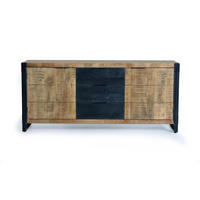 SIDEBOARD mit 2 Türen und 3 Schubladen aus Mangoholz - Braun, Holz (45/80/180cm) - Giner y Colomer