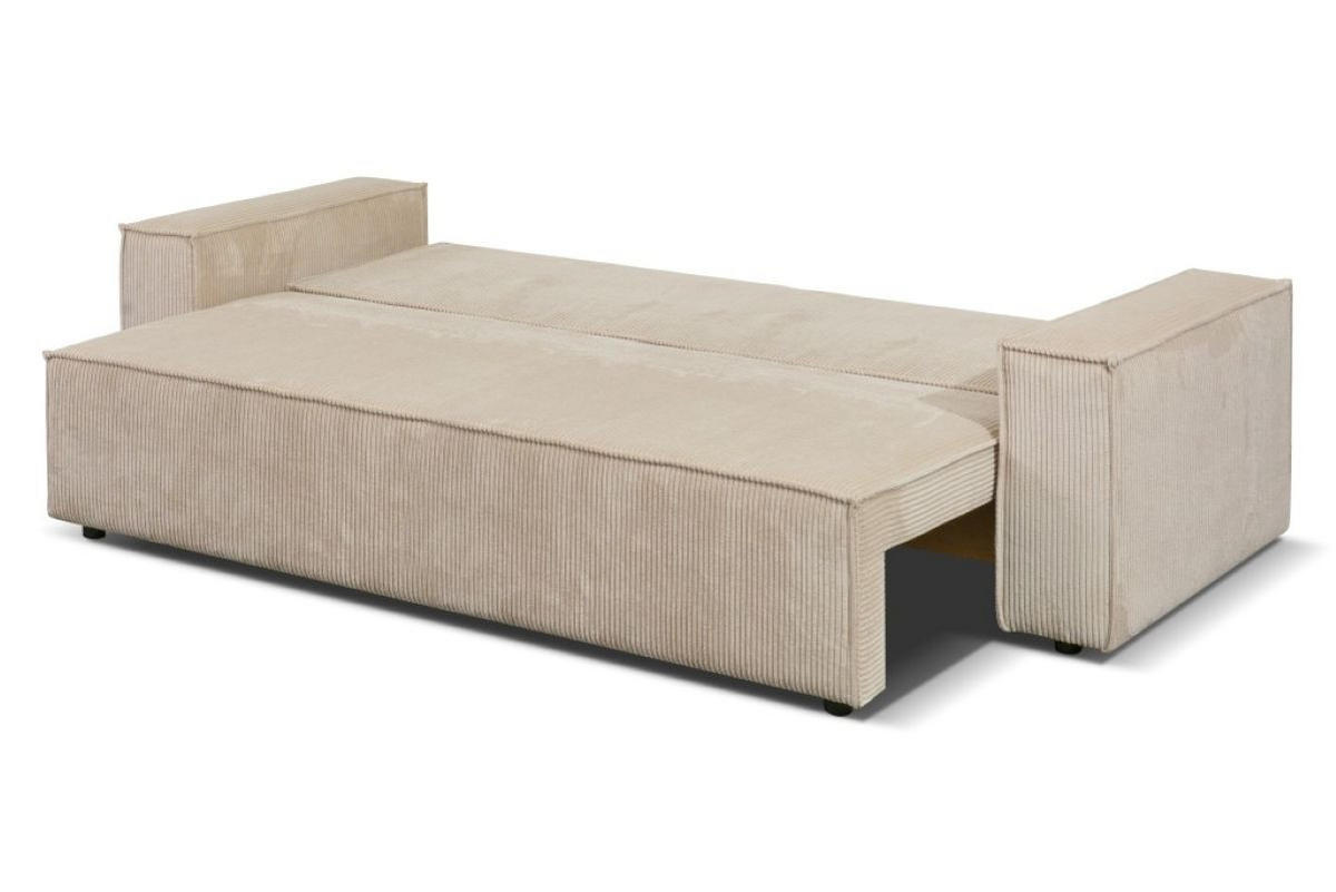 SOFA Passio III 250 x 105 cm, mit Schlaffunktion und Bettkasten, cappucino - Cappuccino, Kunststoff (250/98/105cm) - Margaret Hadas24