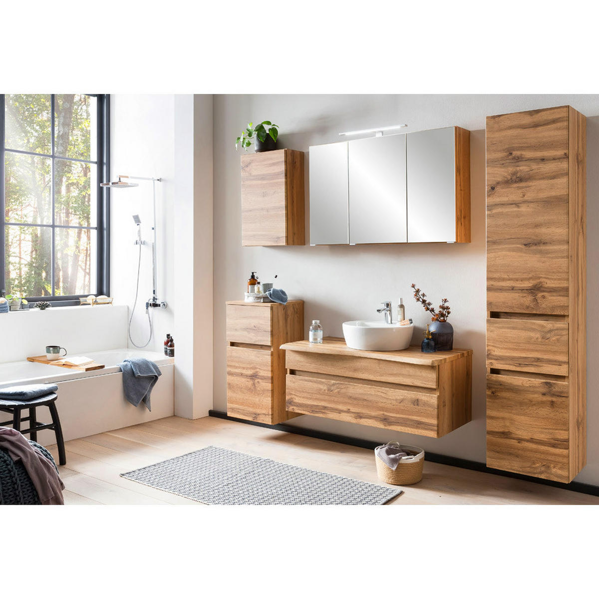WASCHTISCH Vidago-03 - Braun, Holzwerkstoff (101/55/52cm) - Lomado