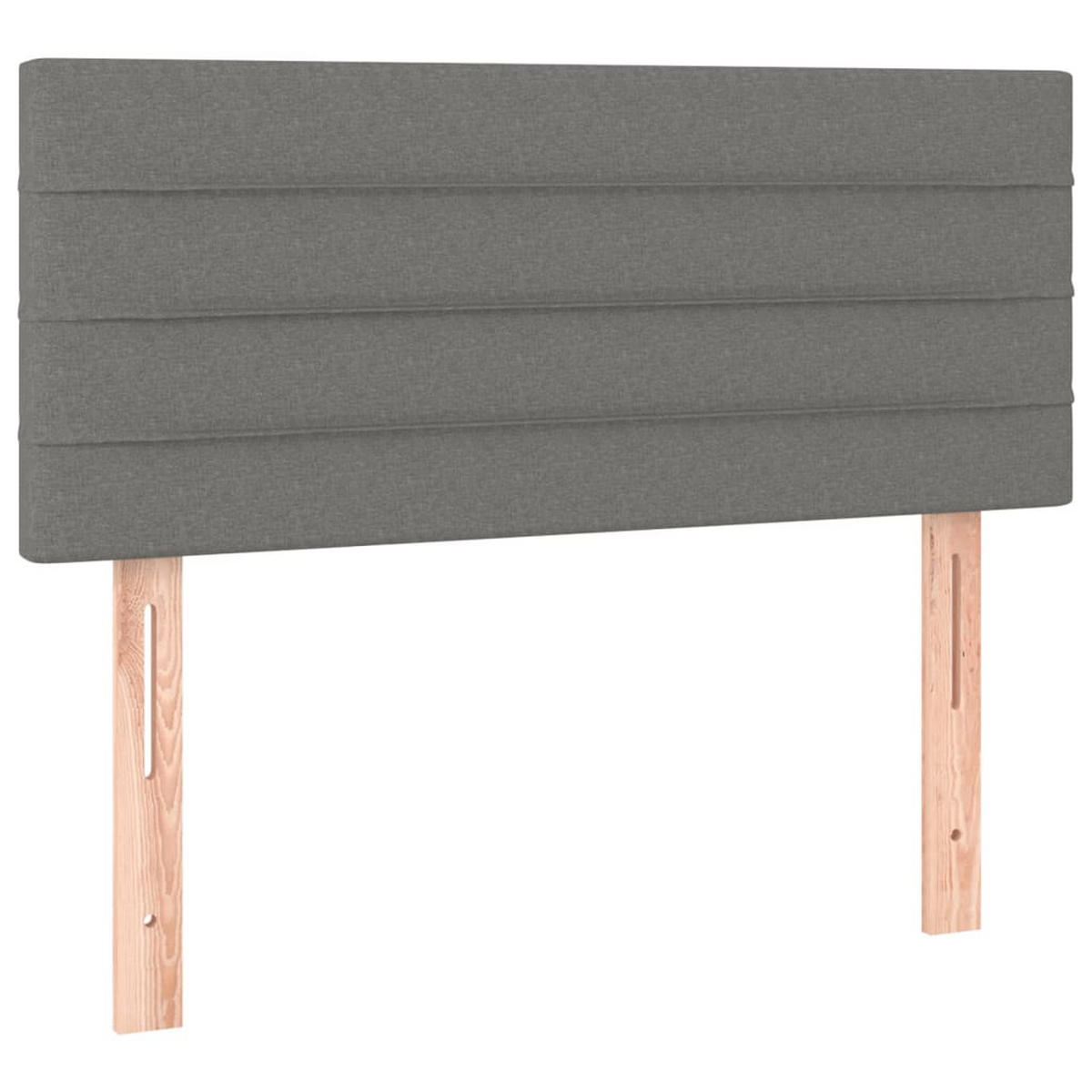 BOXSPRINGBETT 90/200 Cm Grau Gewebe - Dunkelgrau, Textil (90/203cm) - vidaXL