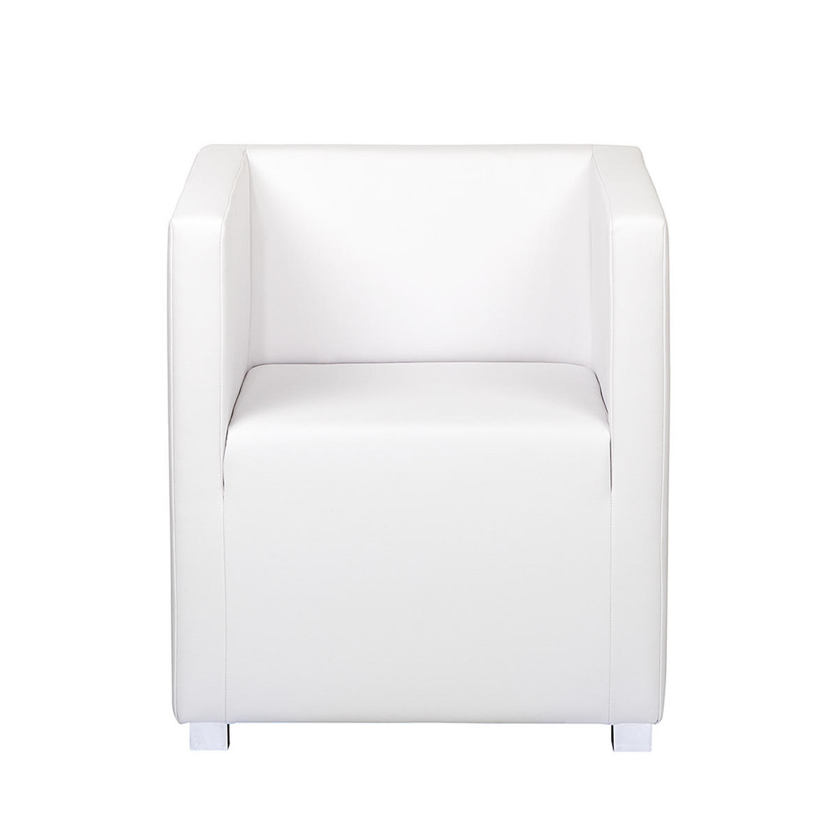 COCKTAILSESSEL - Weiß, Kunststoff/Textil (63/71/64cm) - home24