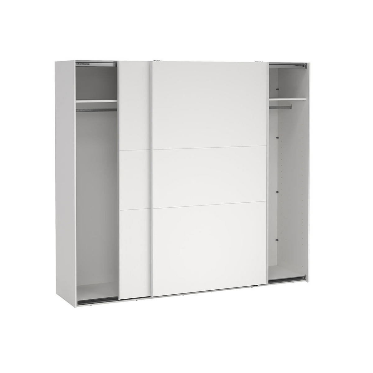 SCHIEBETÜRENSCHRANK, Como, Weiß, Holzwerkstoff, 244 x 67 x 221 cm - Weiß, Holzwerkstoff (244/221/67cm) - ebuy24