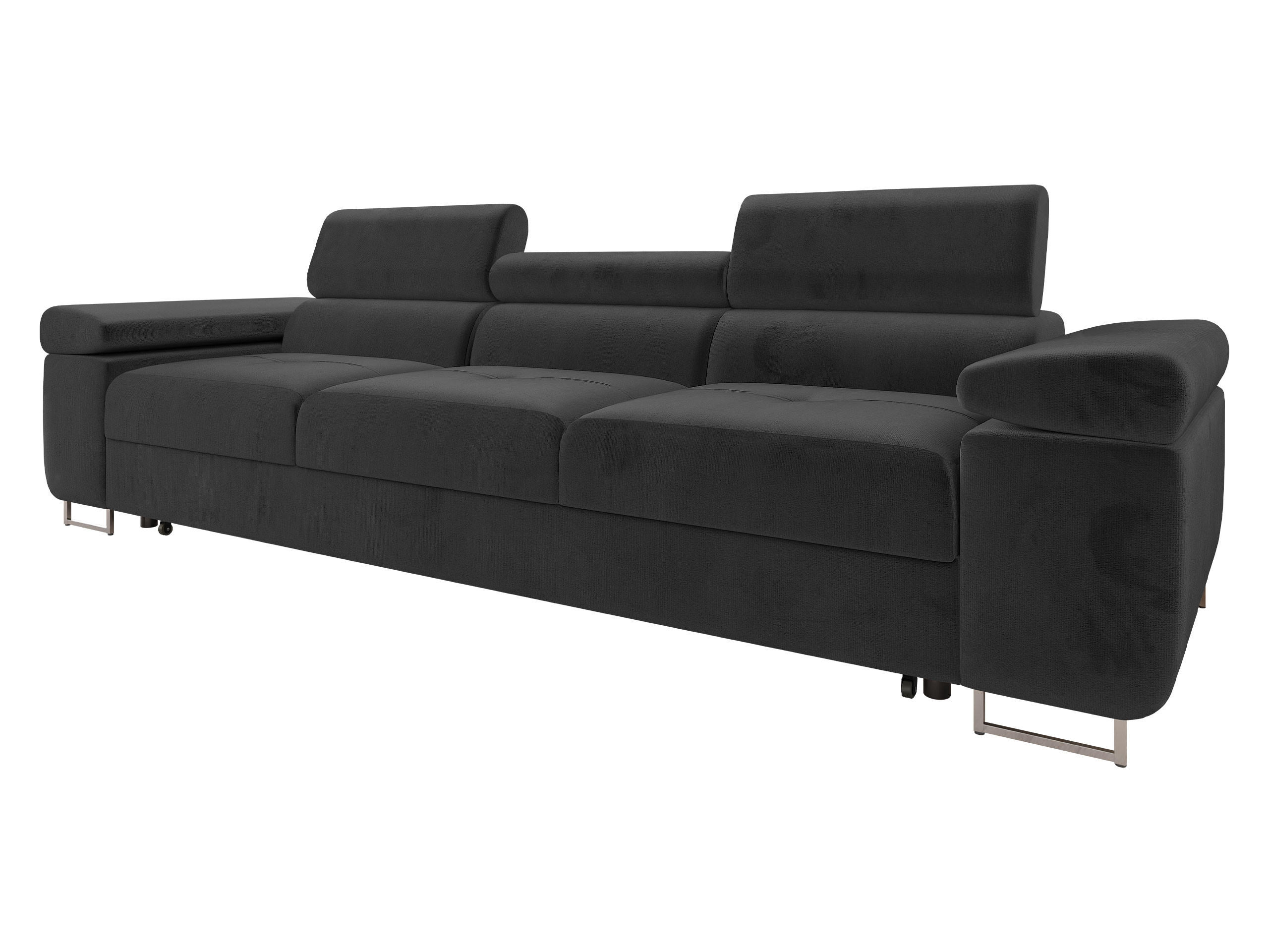 SCHLAFSOFA Torezio 3 Bis - Schwarz, Holz/Textil (263/90/102cm) - MIRJAN24