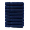 GÄSTEHANDTUCH 30x50 cm Frottier Gästetuch im 8er Set aus 100% Baumwolle, Blau 500g/m2 - Dunkelblau, Textil (35/50cm) - Carpe Sonno