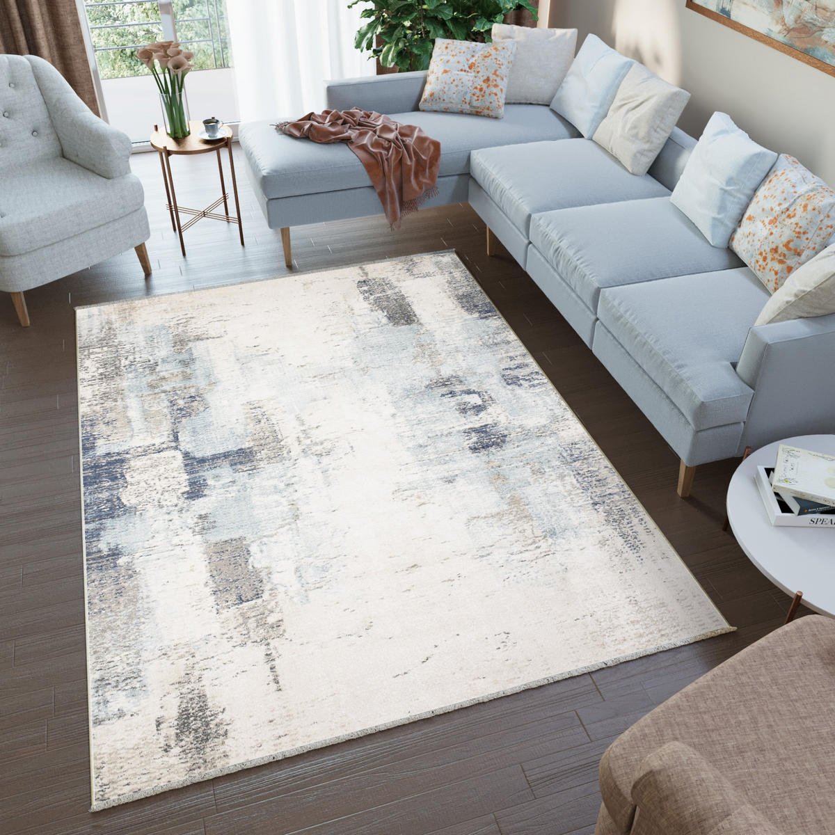TEPPICH RIVIOLI Beige 120/170 cm - Beige, Textil (120/170cm) - Tapiso