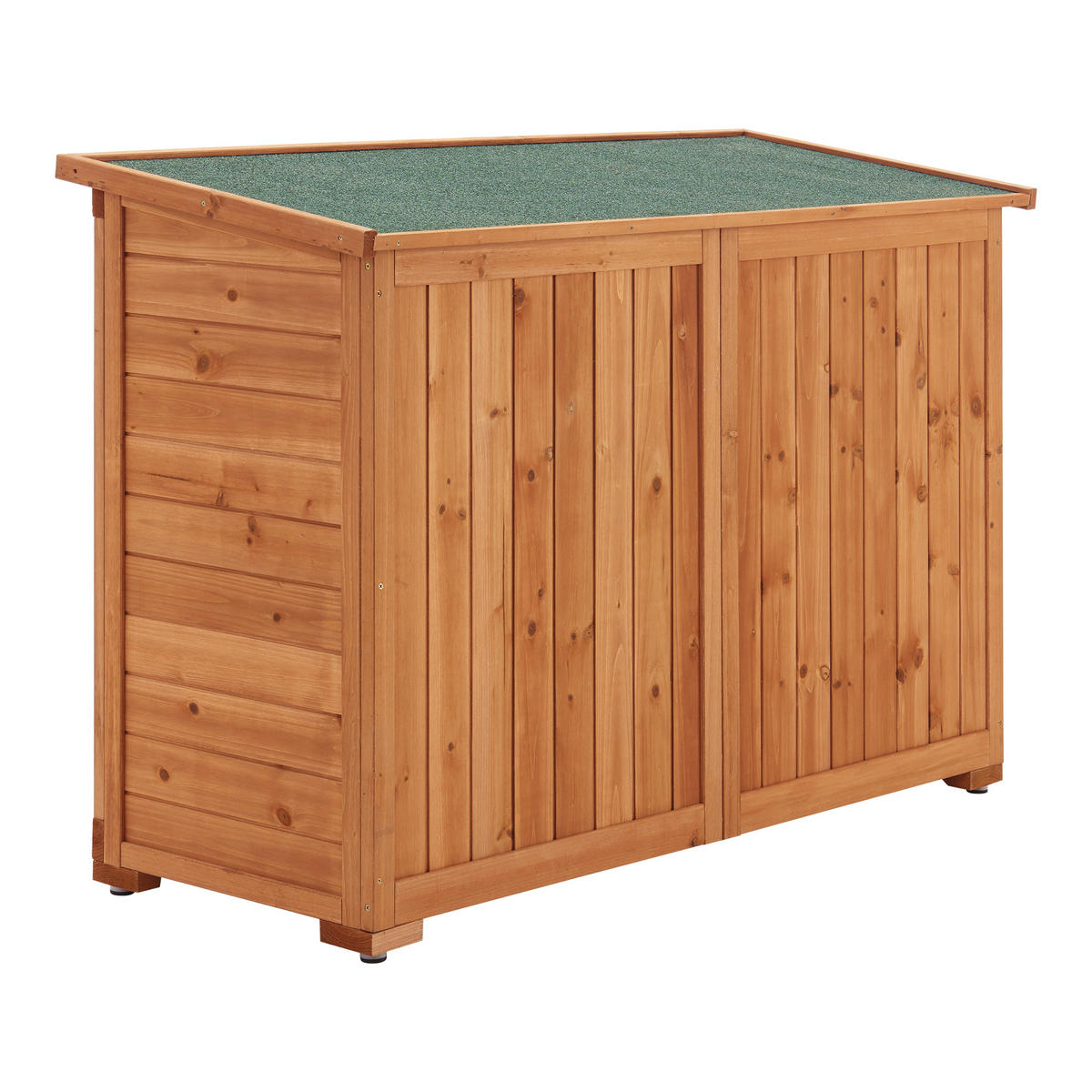 GERÄTESCHRANK Kerteminde - Naturfarben, Holz (128/88/50cm) - [en.casa]