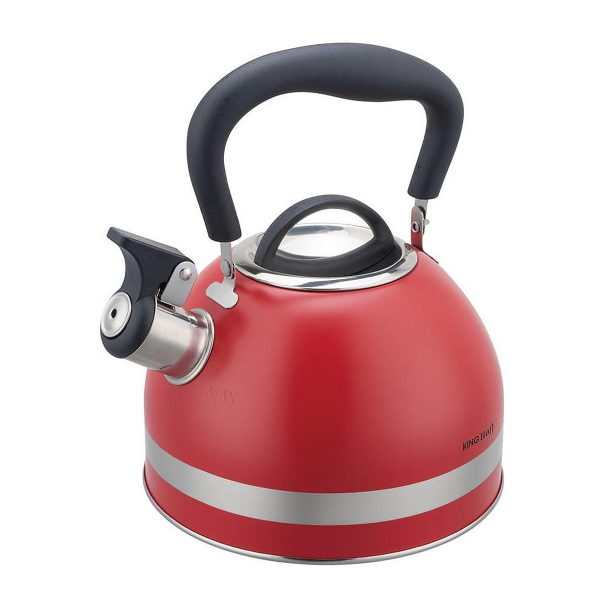 WASSERKESSEL Rot 22/18/23 cm KH1853 - Rot, Metall (22cm) - Kinghoff 