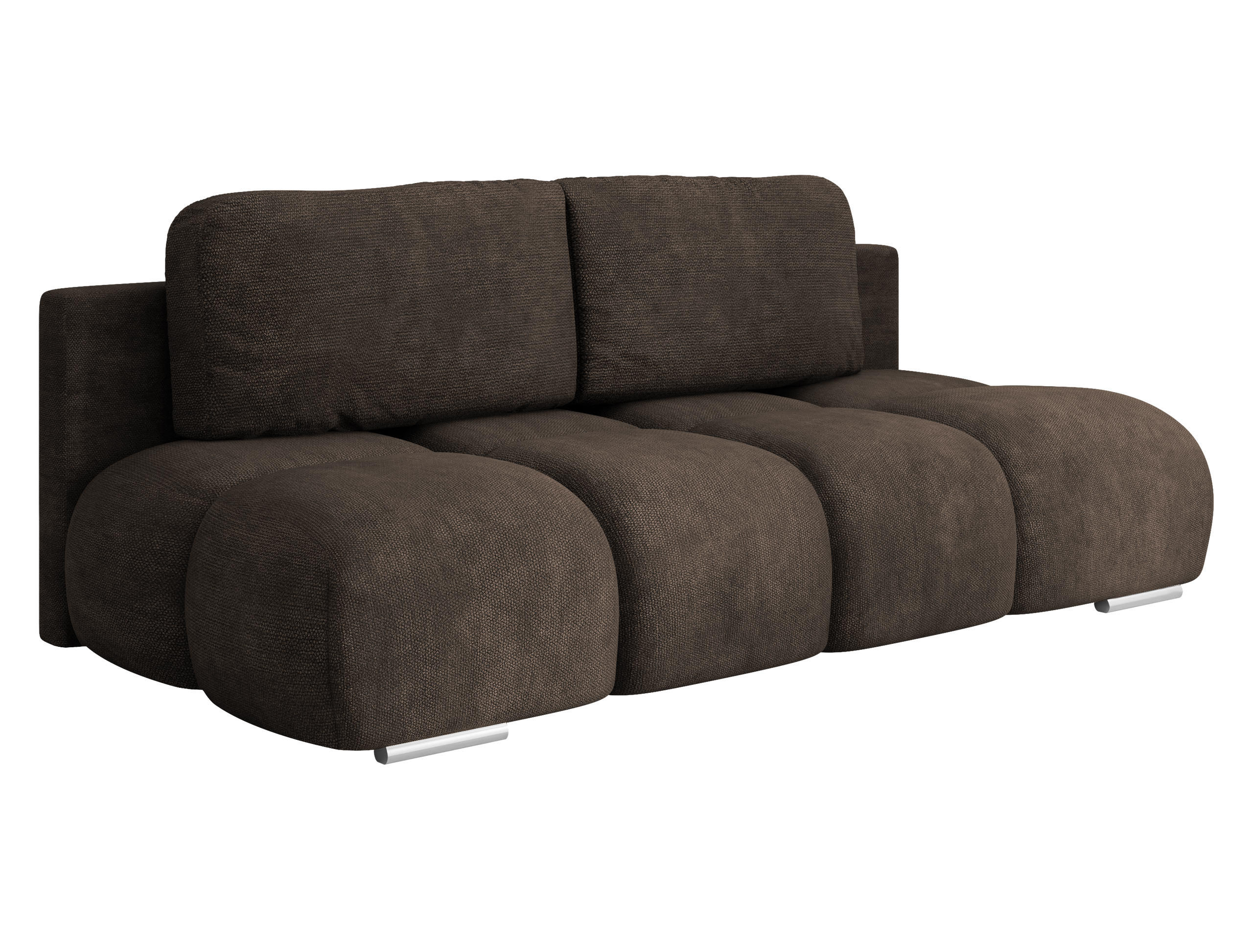 SCHLAFSOFA Honey Mini - Dunkelbraun/Schwarz, Holz/Kunststoff (195/89/90cm) - MIRJAN24
