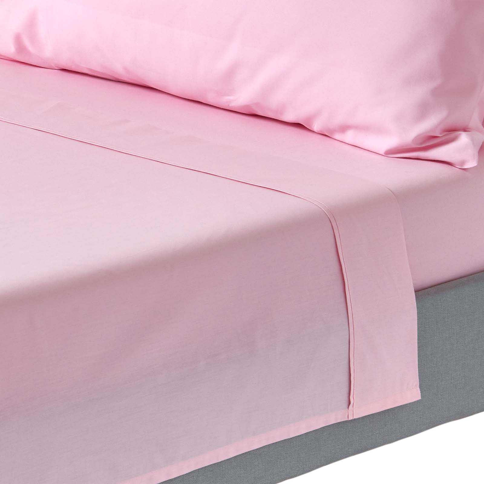BETTLAKEN ohne Gummizug, Ägyptische Baumwolle, Fadendichte 200 - Rosa, Textil (178/255cm) - Homescapes
