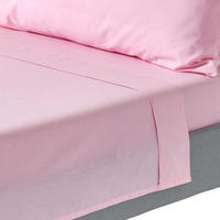 BETTLAKEN ohne Gummizug, Ägyptische Baumwolle, Fadendichte 200 - Rosa, Textil (178/255cm) - Homescapes