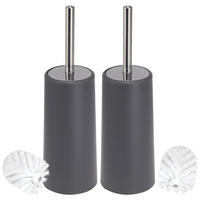 WC-BÜRSTE 2er Set, grau - Grau, Kunststoff (10/34.5/10cm) - bremermann