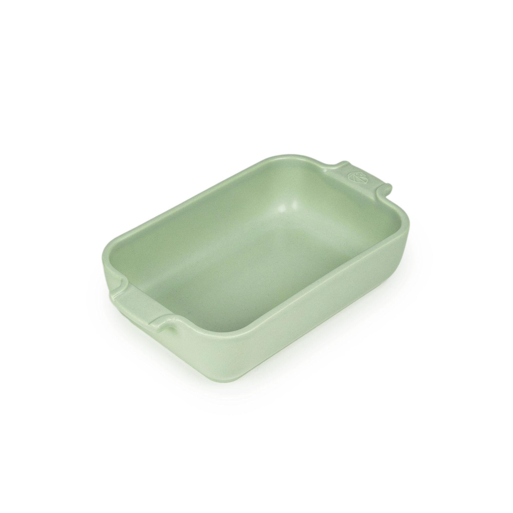AUFLAUFFORM Keramik Appolia 22cm Rechteckig Salbeigrün Spülmaschinenfest - Grün, Keramik (13/22/5.1cm) - PEUGEOT