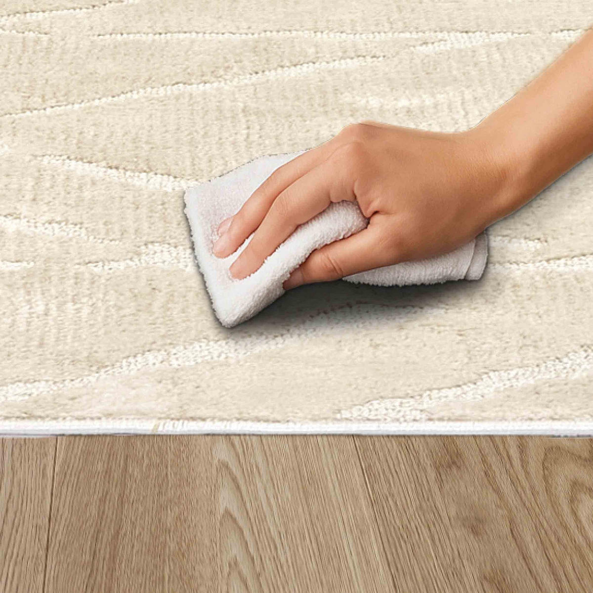 KURZFLORTEPPICH LOU - Creme, Textil (200/280cm) - Astra