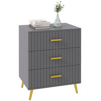 NACHTTISCH Dunkelgrau 1 Stück - Dunkelgrau, Kunststoff (40/71.5/60cm) - GiPP