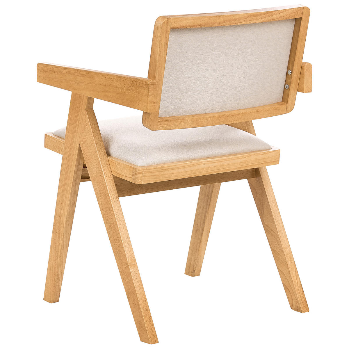 ESSZIMMERSTUHL 2er-Set Hellbraun Carmody - Hellbraun/Beige, Holz (50/80/54cm) - Beliani