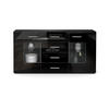 SIDEBOARD Noah Schwarz Hochglanz - Schwarz Hochglanz, Holzwerkstoff (139/72/35cm) - Vladon