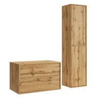 KÚPEĽŇOVÁ ZOSTAVA Mali 2 diely dub - 80 x 46 x 54 cm - farba duba, drevo (80/54/46cm) - Badplaats