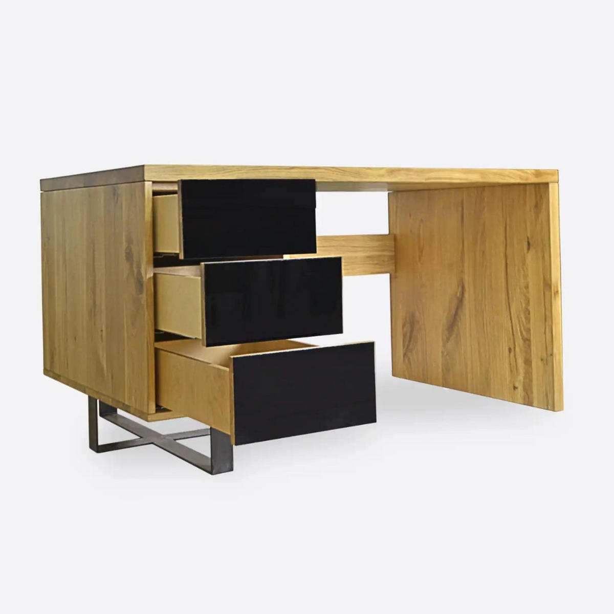 SCHREIBTISCH für Ihr Arbeitszimmer MOCCA - Eichefarben, Holz (80/150/75cm) - Rawood Furniture