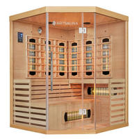 INFRAROTKABINE Kiruna150 mit Dual Technologie & Hemlockholz - Naturfarben, Holz (150/200/150cm) - Artsauna