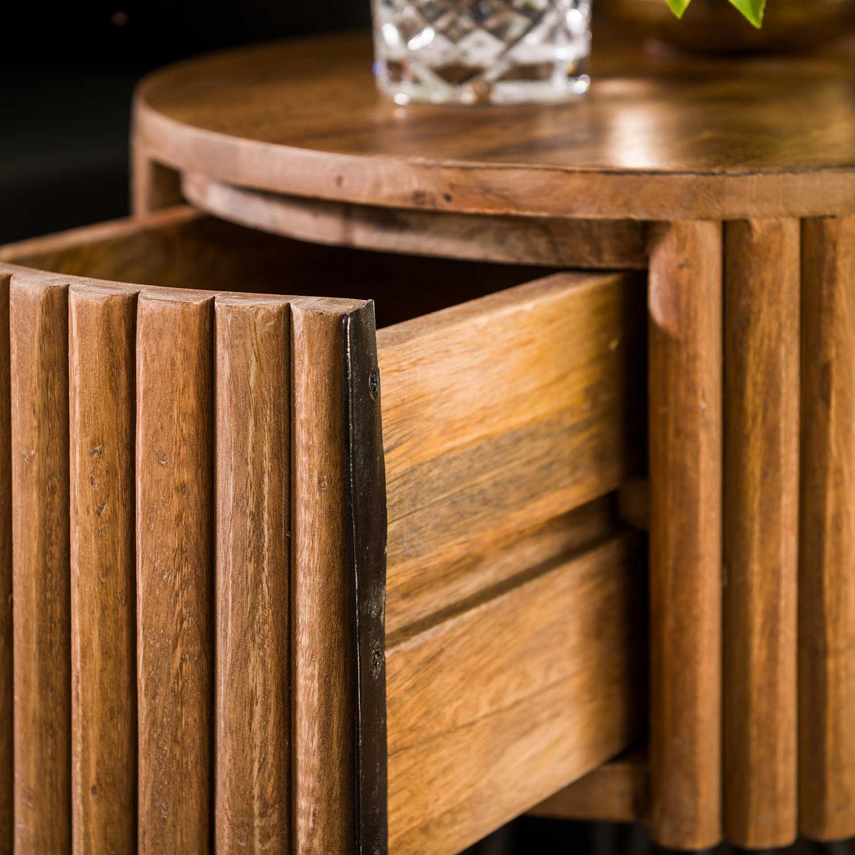 NACHTTISCH Tweak Braun 40/40/60 cm - Braun, Holz (40/60/40cm) - Hoyz Collection