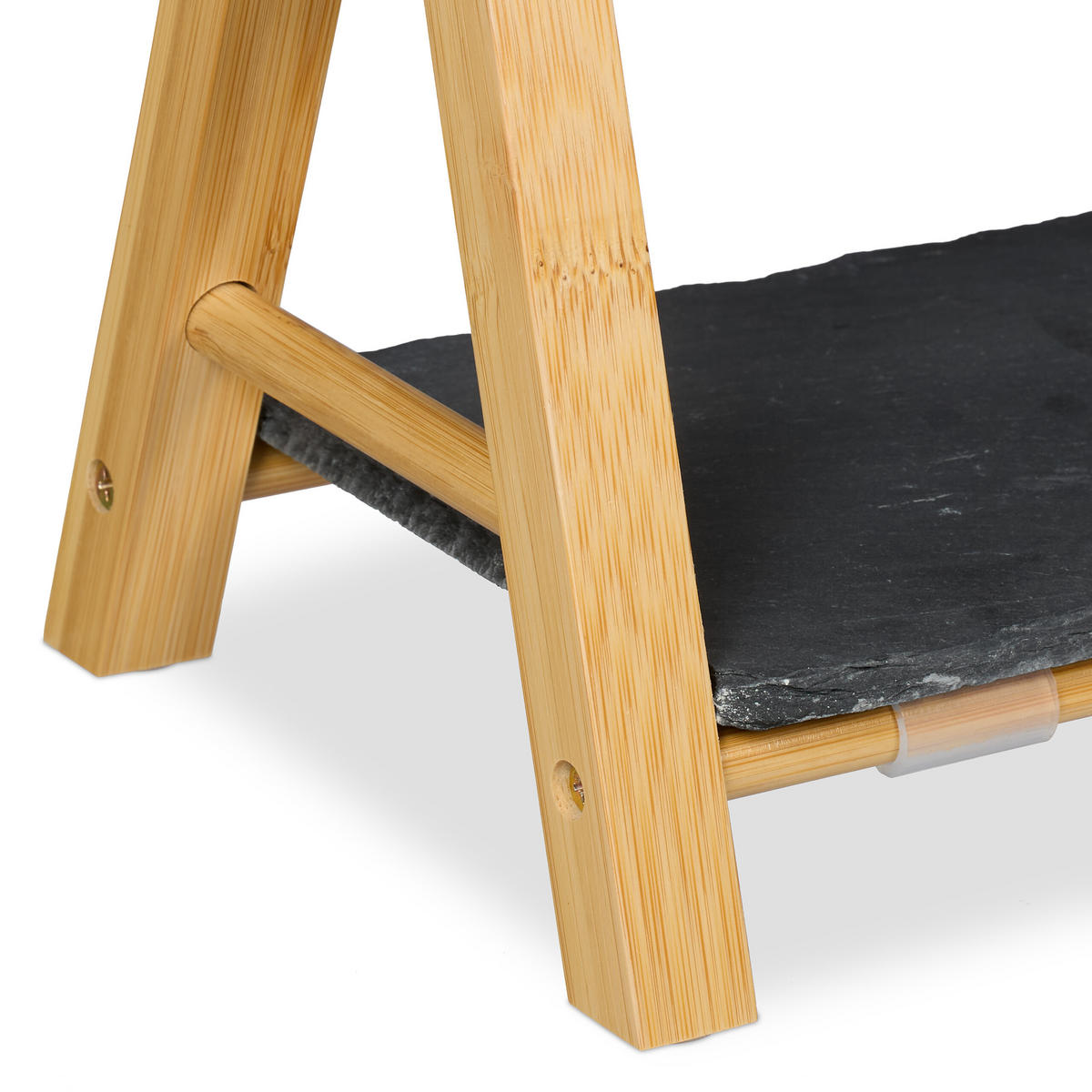 ETAGERE - Multicolor, Holz/Stein (27.5/27cm) - Relaxdays