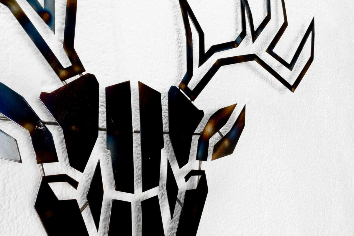 WANDDEKO Braun 80/77 cm - Braun, Metall (2.21/77/3cm) - KUNSTLOFT