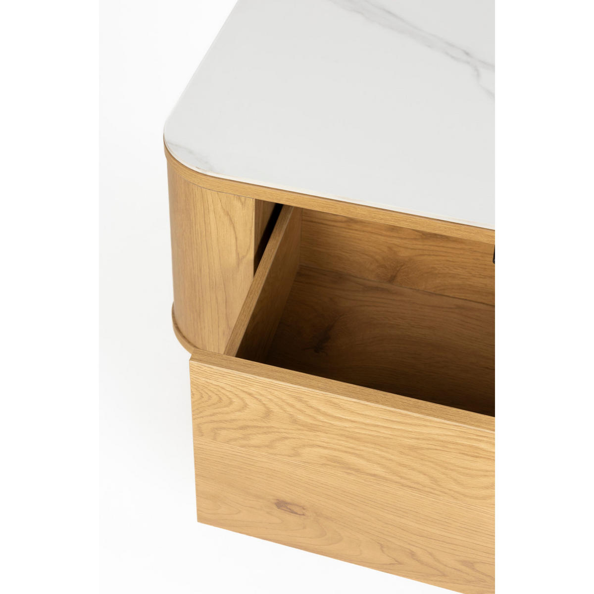 COUCHTISCH Almira 120x60 cm / Marmoroptik Natural - Naturfarben, Holzwerkstoff (120/60/38cm) - Housecraft Living