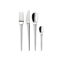 TAFELBESTECK NewMoon silber 24er Set - Silberfarben, Metall - Villeroy & Boch