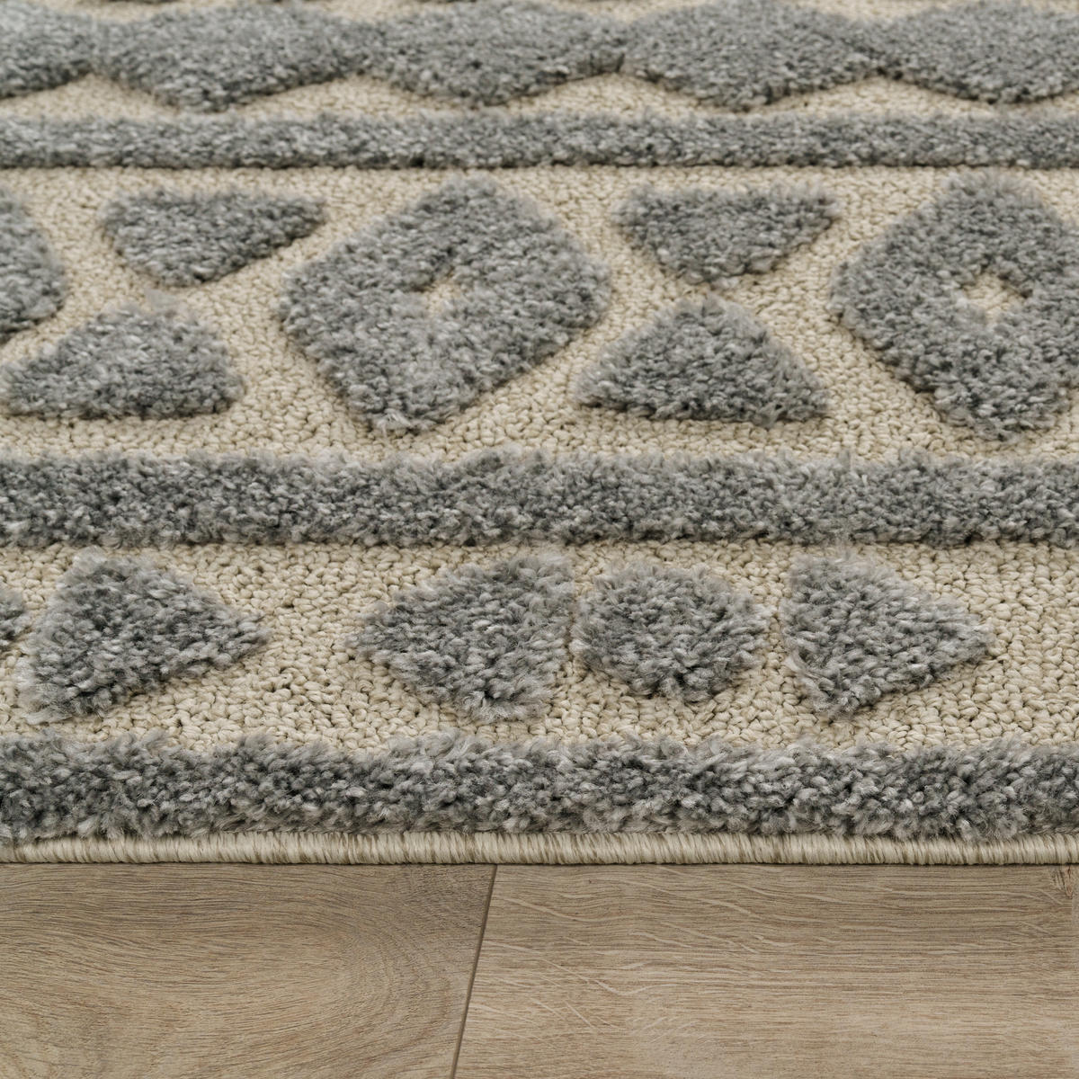HOCHFLORTEPPICH 120/160 cm Genua 746 - Grau, Textil (120/160cm) - Paco Home