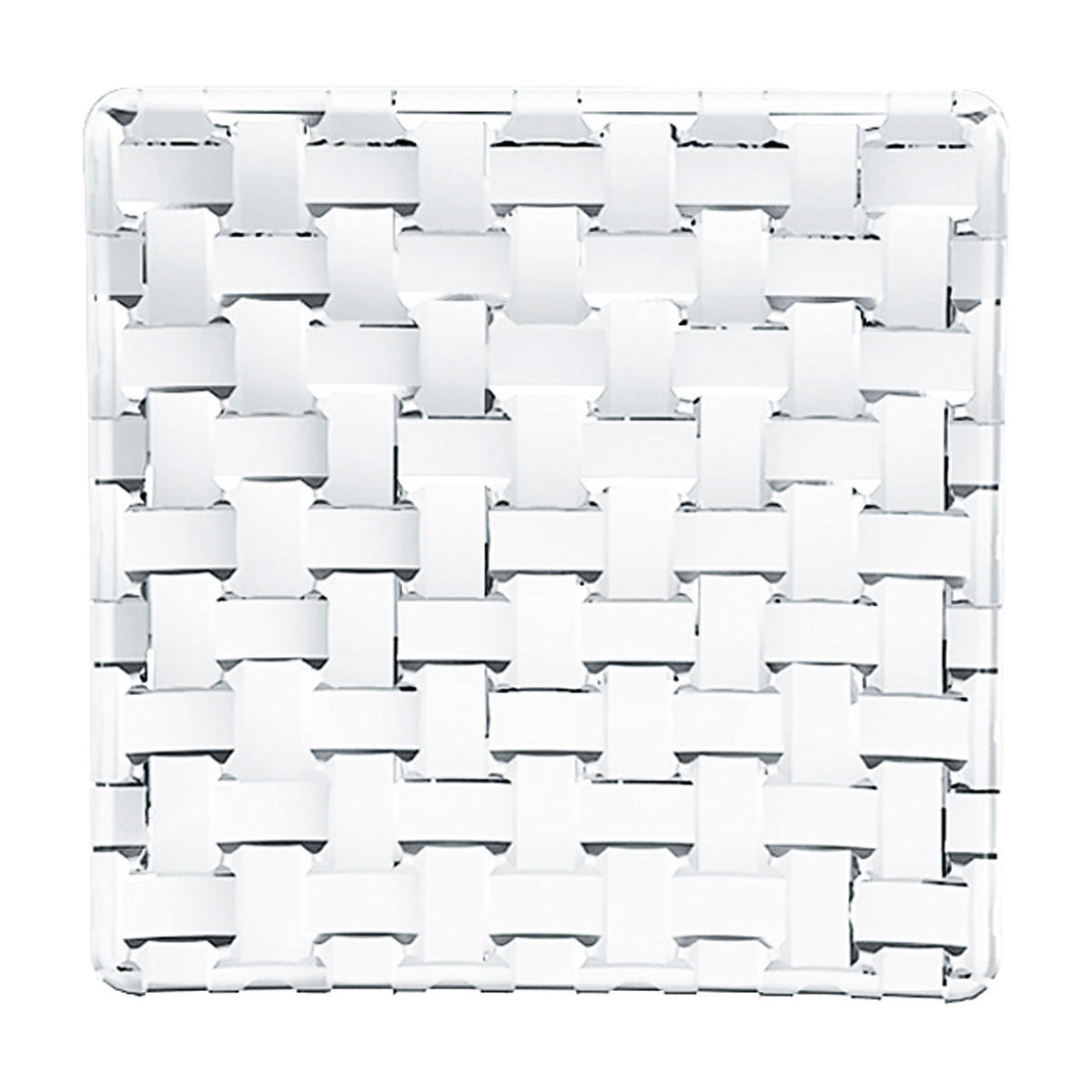 SERVIERPLATTE Bossa Nova, 2er Set, Kristallglas, 14 cm - Transparent, Glas (14/14/1.6cm) - Nachtmann