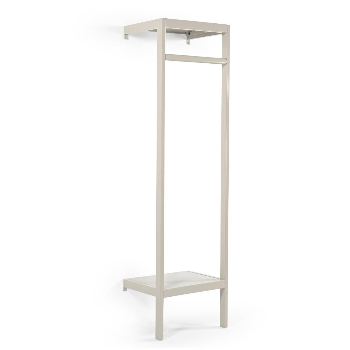 GARDEROBE aus Metall 50x40x185cm, beige - Beige, Metall (50/185/40cm) - Giga Meubel